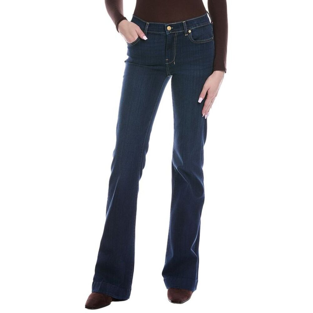 7 For All Mankind Womens Dojo Tried And True Jean, Blue